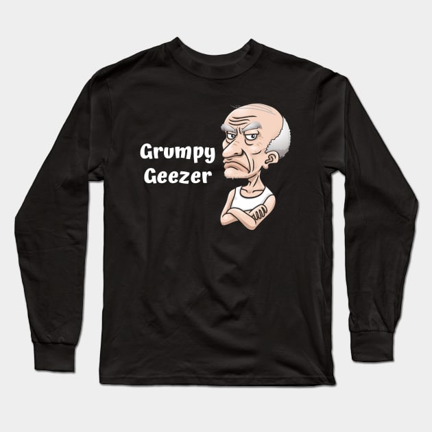 Grumpy geezer Long Sleeve T-Shirt by Comic Dzyns